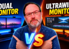 Dual monitor vs Ultrawide poster