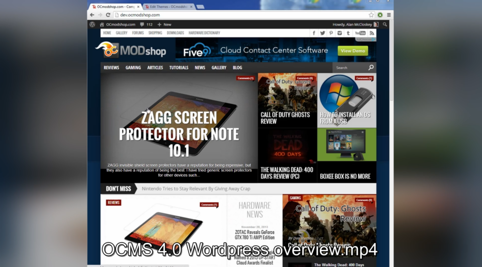 OCmodshop 4.0 wordpress overview